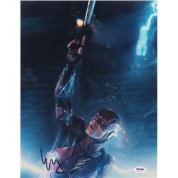 Ezra Miller Signed "Justice League" 11x14 Photo (PSA COA)