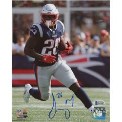 Sony Michel Signed New England Patriots 8x10 Photo (Beckett COA)