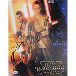J.J. Abrams, Lawrence Kasdan  Neal Scanlan Signed "Star Wars: The Force Awakens" 11x14 Photo (PSA LO