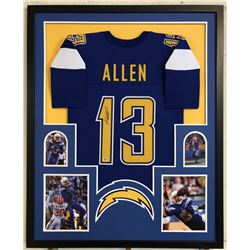 Keenan Allen Signed 34x42 Custom Framed Jersey (Beckett COA)