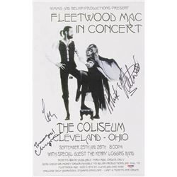 "Fleetwood Mac" 11x17 Poster Band-Signed by (3) with Mick Fleetwood, Lindsey Buckingham  Christine M