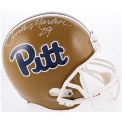 Curtis Martin Signed Pittsburgh Panthers Full-Size Helmet (Radtke COA)