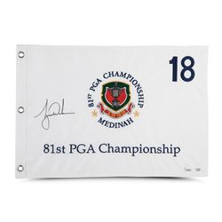 Tiger Woods Signed Limited Edition 1999 PGA Championship Pin Flag (UDA COA)