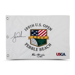 Tiger Woods Signed Limited Edition 2000 PGA U.S. Open Pin Flag (UDA COA)