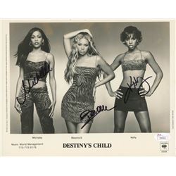 Beyonce, Kelly Rowland  Michelle Williams Band-Signed "Destiny's Child" 8x10 Photo (JSA LOA)