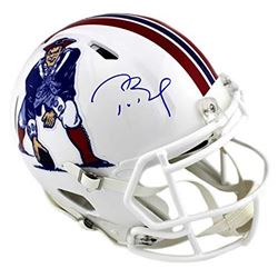 Tom Brady Signed Patriots Throwback Full-Size Authentic On-Field Speed Helmet (TriStar Hologram)