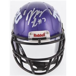 Kenny Hill Signed TCU Horned Frogs Speed Mini Helmet (JSA COA)