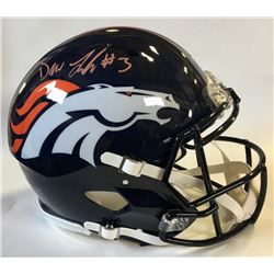 Drew Lock Signed Denver Broncos Full-Size Authentic On-Field Speed Helmet (Beckett COA)