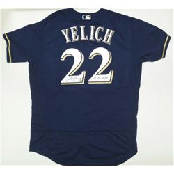 Christian Yelich Signed Milwaukee Brewers Jersey Inscribed "18 NL MVP" (Steiner Hologram)
