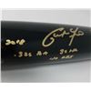 Image 1 : Christian Yelich Signed Louisville Slugger Player Model S318 Baseball Bat Inscribed "2018", ".326 BA