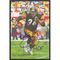 Jerome Bettis Signed 2015 LE Pittsburgh Steelers 4x6 Pro Football Hall of Fame Art Collection Card I