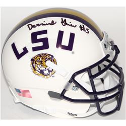 Derrius Guice Signed LSU Tigers Mini Helmet (JSA COA)