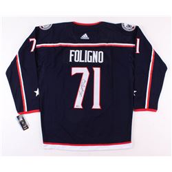 Nick Foligno Signed Columbus Blue Jackets Captain's Jersey (Beckett COA)