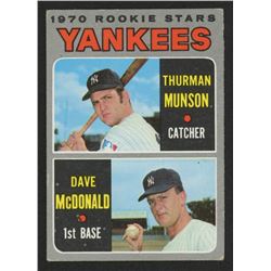 1970 Topps #189 Rookie Stars / Thurman Munson RC / Dave McDonald RC