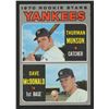 Image 1 : 1970 Topps #189 Rookie Stars / Thurman Munson RC / Dave McDonald RC
