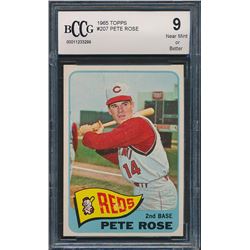 1965 Topps #207 Pete Rose (BCCG 9)
