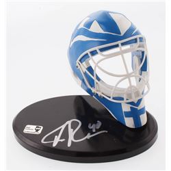 Tuukka Rask Signed Finland Mini Goalie Mask with Display Stand (Rask COA)