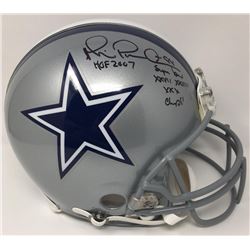 Michael Irvin Signed LE Dallas Cowboys Full-Size Authentic On-Field Helmet Inscribed "HOF 07"  "Supe
