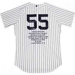 Hideki Matsui Signed LE  Career Highlight Stat Jersey (Steiner COA  MLB Hologram)