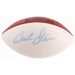Bart Starr Signed NFL Logo Football (Beckett LOA)