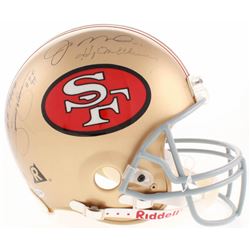 49ers Hall of Famers Signed San Francisco 49ers Full-Size Authentic On-Field Helmet Signed by (9) wi