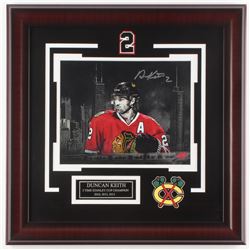 Duncan Keith Signed Chicago Blackhawks 18x18 Custom Framed Photo Display (Your Sports Memorabilia St
