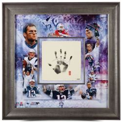 Tom Brady Signed New England Patriots 36x36 Custom Framed Limited Edition Tegata (UDA COA)