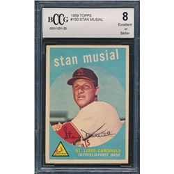 1959 Topps #150 Stan Musial (BCCG 8)