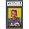 Image 1 : 1961 Topps #1 Johnny Unitas (BCCG 9)