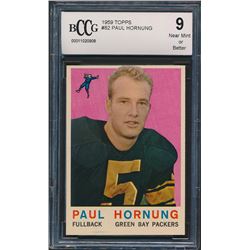 1959 Topps #82 Paul Hornung (BCCG 9)