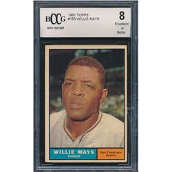 1961 Topps #150 Willie Mays (BCCG 8)