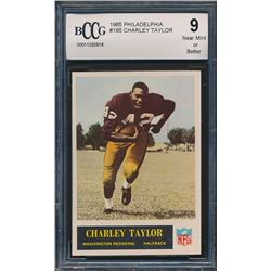 1965 Philadelphia #195 Charley Taylor RC (BCCG 9)