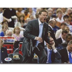 Bill Self Signed Kansas Jayhawks 8x10 Photo (PSA COA)