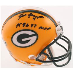 Brett Favre Signed Green Bay Packers Mini-Helmet Inscribed "95 96 97 MVP" (Radtke COA)