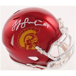 JuJu Smith-Schuster Signed USC Trojans Chrome Speed Mini-Helmet (Radtke COA)