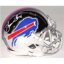 Thurman Thomas Signed Buffalo Bills Chrome Speed Mini Helmet (Radtke COA)