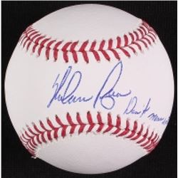 Nolan Ryan Signed OML Baseball Inscribed "Don't Mess With Texas!" (Radtke COA  Ryan Hologram)