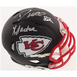 Dante Hall Signed Kansas City Chiefs Matte Black Speed Mini Helmet Inscribed "X Factor" (Radtke COA)