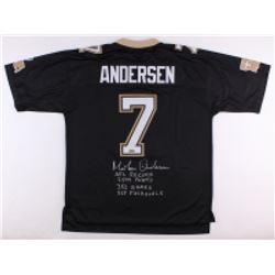 Morten Andersen Signed New Orleans Saints Jersey with Multiple Inscriptions (Radtke COA)