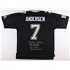 Image 1 : Morten Andersen Signed New Orleans Saints Jersey with Multiple Inscriptions (Radtke COA)