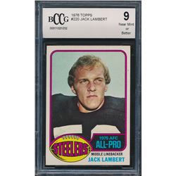 1976 Topps #220 Jack Lambert AP RC (BCCG 9)