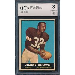 1961 Topps #71 Jim Brown (BCCG 8)
