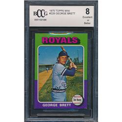 1975 Topps Mini #228 George Brett RC (BCCG 8)