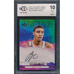 2017-18 Court Kings Fresh Paint Autographs I #3 Jayson Tatum (BCCG 10)