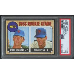1968 Topps #177 Rookie Stars / Nolan Ryan RC (PSA 7)