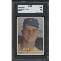1957 Topps #18 Don Drysdale RC (SGC 7)