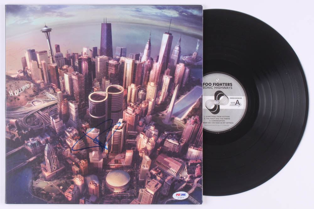 Dave Grohl Signed Foo Fighters Sonic Highways Vinyl Record Album Cover Psa Coa