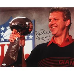 Bill Parcells Signed New York Giants 16x20 Photo Inscribed "SB XXI + XXV Champs" (JSA COA)