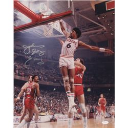 Julius "Dr. J" Erving Signed Philadelphia 76ers 16x20 Photo (JSA COA)
