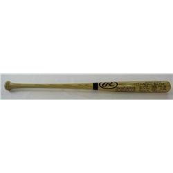 Denny McLain Signed Rawlings Baseball Bat with Extensive Inscription (JSA Hologram)